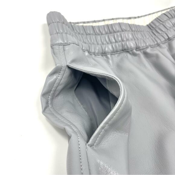 Aritzia Babaton Zedel Faux Leather Joggers in Light Gray, Women's Small $138 - Picture 8 of 11